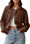 UNCLECAT Womens Cropped Cardigan Sweaters