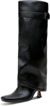 VEPOSE Knee-High Kitten Heel Boots