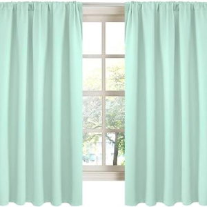 LA PALMA Rod Pocket Blackout Curtains