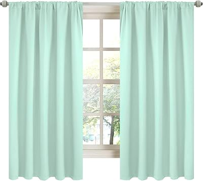 LA PALMA Rod Pocket Blackout Curtains