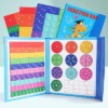 Magnetic Fraction Educational Puzzle, Magnetic Fraction Demonstration Book with Fraction Tiles & Circles, Fraction Manipulatives for Elementary School, Math Learning Skills for Kid