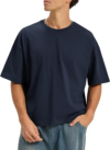 KEEPSHOWING Mens Cropped Oversized T-Shirts