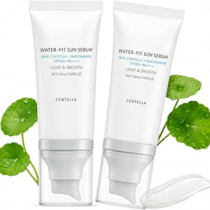 Centella Sunscreen SPF50 PA++++ Serum Lightweight No White Cast 50mlx2