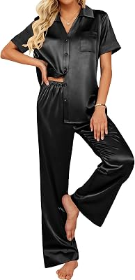 EKOUAER Silk Pajamas Set 2 Piece