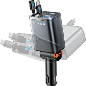 LISEN Retractable Car Charger