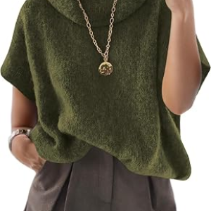 ZDC Womens Oversized Turtleneck Sweaters