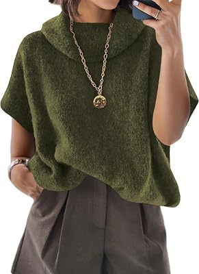 ZDC Womens Oversized Turtleneck Sweaters