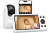 Momcozy Smart WiFi Baby Monitor with Camera and Audio,5″ 1080P & Wall Mount