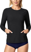 SOISAI Women Long Sleeve Rash Guard Shirts