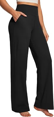 EWEDOOS Wide Leg Yoga Dress Pants