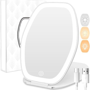 COSYGLOW Travel Makeup Mirror with Light