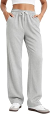 SEMARO Womens Wide Leg Sweatpants High Waisted Baggy Drawstring Track Pants with Pockets