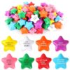 64 Pcs Christian Star Stress Balls Bulk for Kids Jesus Bible Quotes Motivational Balls Mini Foam Stress Relief Star Ball Toy Colorful Squeeze Fidget Office Stress Anxiety Relief Toy Party Favors