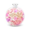 6.5 inch DIY Crunchy Stress Ball Making, Pink Floral Fidget Toy, Colorful Sensory Fidget Toys for Kids and Adults, Good for Classroom Office