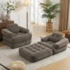 66.9"Folding Sofa Bed, Corduroy Convertible Sleeper Chair for Bedroom
