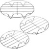 6/7/8 Inch Round Stainless Steel Cooling Rack, Multi-Purpose Roasting Steaming Rack For Oven Air Fryer Pot Cooker(1pcs 15cm)