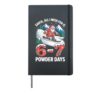 67 Meme Funny Christmas Snowboarding Hardcover Journal, Black
