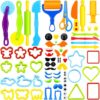67 PCs Dough and Clay Play Tools Kit for Kids Ages 4-8 Educational Toys