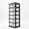 6 Clear Drawer Storage Organizer Rolling Cart for Office and Home