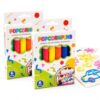 6 Colourful Popcorn Pens, 2026 New 3D Relief Art Pen