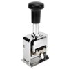 6 Digit Number Stamp, Zinc Alloy Automatic Self Inking Numbering Stamp