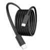 6ft USB C to USB C Cable, 60W Fast Charging Data Cord, 2-Pack TPE Charging Cable, Black