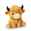 6in Giant Highland Cow Squishy Figure, Realistic Soft Squeeze Desk Ornament, Sensory Gift for Highland Cow Lovers
