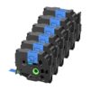 6 Pack Compatible with P-Touch TZe-541 TZe541 18mm 0.7 Blue Label Tape