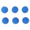 6 Pack Dryer Balls Reusable Laundry Softener Wrinkle Remover Silicone Dryer Balls for Quick Drying Blue (Blue 6 PCS)
