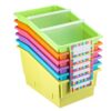 6 Pack Picture Book Organizer Bin, Multicolor, 8.75" X 13.5" X 7.75"