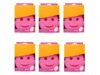 6 Pack Pink Kitchen Sponges 6x4x1.5 Non-Scratch Dual Sided