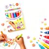 6 Pack Puffy Pens for Kids, 3D Popcorn Drawing Pens DIY Art Crafts Set