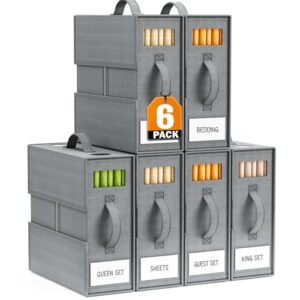6 Pack Sheet Organizers and Storage, Thickened & Durable Sheet Organizer