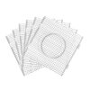 6‑Pack Square Fuse Bead Boards, 5mm Plastic Pegboards for Kids DIY Crafts(Clear)