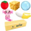 6Packs Squishy Pack, Axolotl Cheese Butter Squishy Strawberry Banana