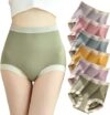 6‑Pack Tag‑Free High‑Waist Cotton Tummy‑Control Briefs(6 P L)