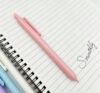 6 Pastel Retractable Gel Pens, 0.5mm Fine Point Black Ink, Quick Dry