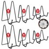 6PCS 3 Size Iron Plate Stands Metal Frame Holders for Display 3,4,6 Inch