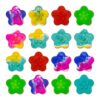 6Pcs 4 inchesRandomColor Pop Fidget Toys Set - Dual Function Sensory Stone Texture Center with Bubbles, Premium Silicone Fidget Set Autism Stress Relief,Calming Toys forStudents, Birthday Party Favors