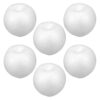6pcs 6pcs White Foam Fruit Model for Crafts, 9cm Blank Decorative Prop