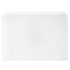 6pcs A5 Acrylic Binder Dividers with Tabs, Shatterproof Hard Shell