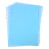 6 Pcs A5 Binder Dividers, 6 Holes Pink Clear Binder Divider Index with Tabs