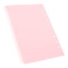 6pcs A5 Pink Pp Binder Dividers with Insertable Tabs for Notebooks