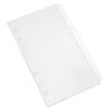 6pcs A6 6-Ring Acrylic Index Dividers for Planner and Diary Books