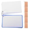 6pcs Blue Lined Index Cards with Ring Covers for Students