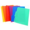 6pcs Colored Pp File Folders Organizer for Documents A4 Office Use