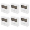 6pcs Digital Alarm Clock Timer with Clock Mode and Countdown Function