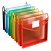 6Pcs Expandable Clear Folders Large Capacity Document Organiser Bag Permanent Folder