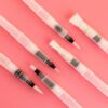 6 Pcs Flat/Tip Refillable Water Brushes Color Brush Pens Set for Watercoloring Painting Drawing Pen