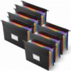 6 Pcs Hanging File Folder, 7-Pocket PVC Organizer for Home Office
